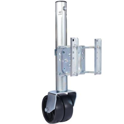 1500lbs Trailer Jack with Double Wheel, Adjustable 12' Lift Travel, Boat On for Boat RV Utility, Swivel Tongue Towing Dual Wheel - 1st Choice Furniture Direct