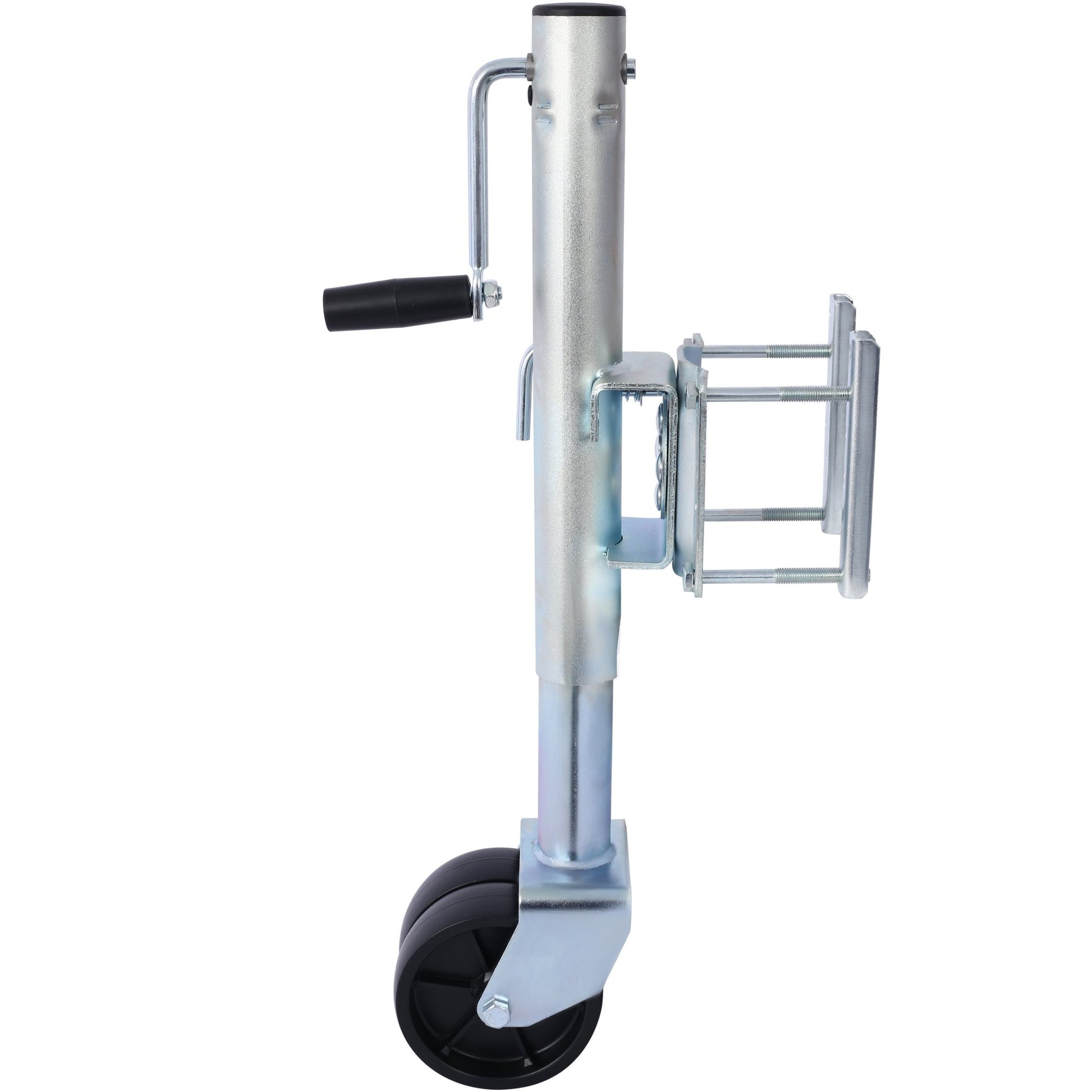 1500lbs Trailer Jack with Double Wheel, Adjustable 12' Lift Travel, Boat On for Boat RV Utility, Swivel Tongue Towing Dual Wheel - 1st Choice Furniture Direct