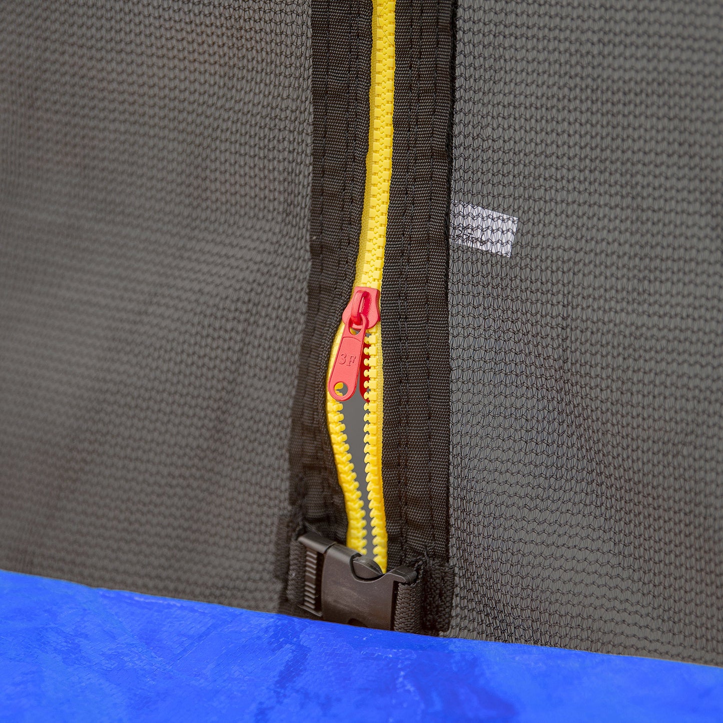 15FT Trampoline with Basketball Hoop Inflator and Ladder, 6pcs extra safety net pole sleeves - Blue - 1st Choice Furniture Direct