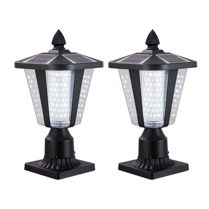 15'(H) Solar Powered Outdoor Lantern, Modern Garden Light with LED for Pathways, Yards, and Driveways (2 - Pack) - 1st Choice Furniture Direct