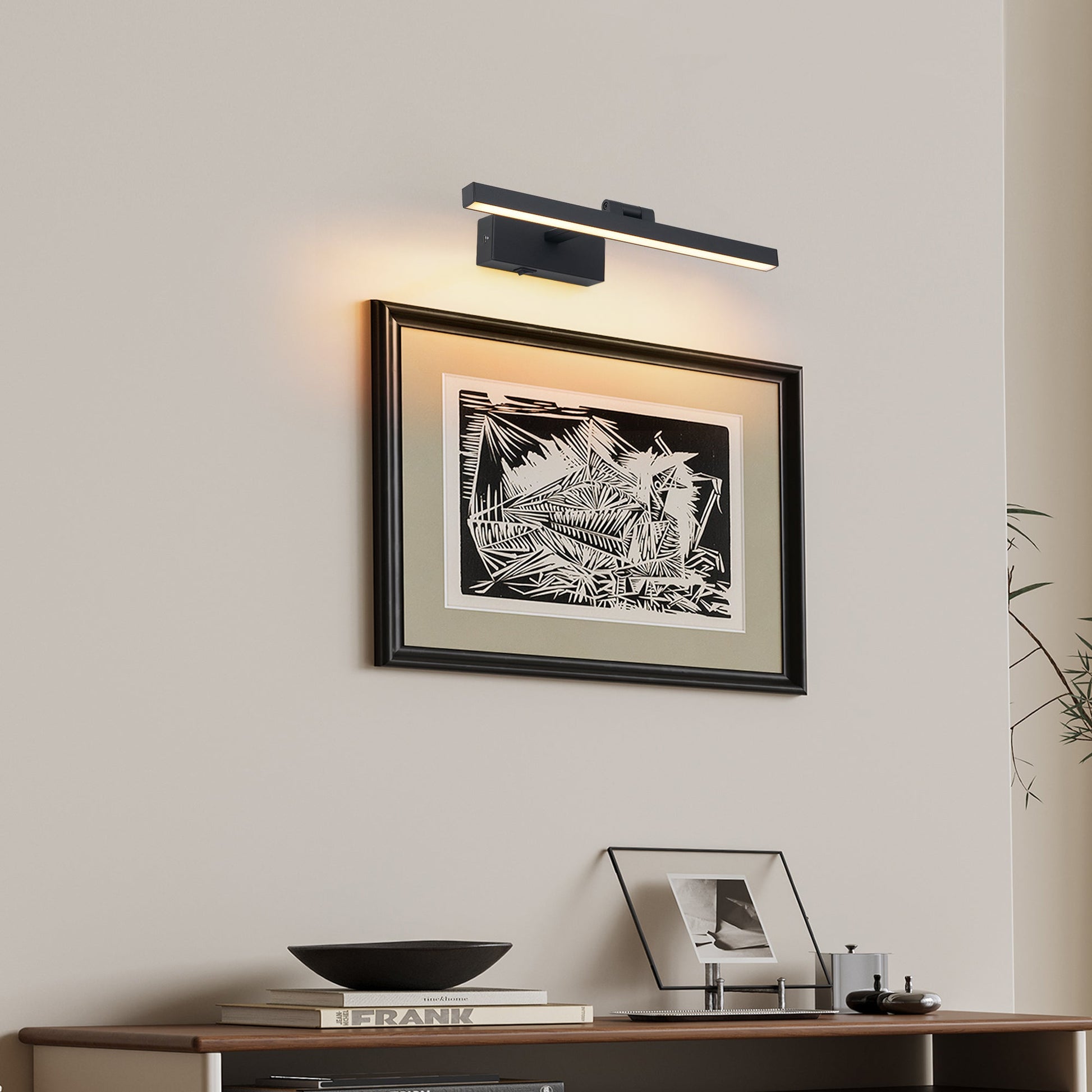 16” LED Vanity Light – Dimmable Black Bathroom Wall Light - 1st Choice Furniture Direct