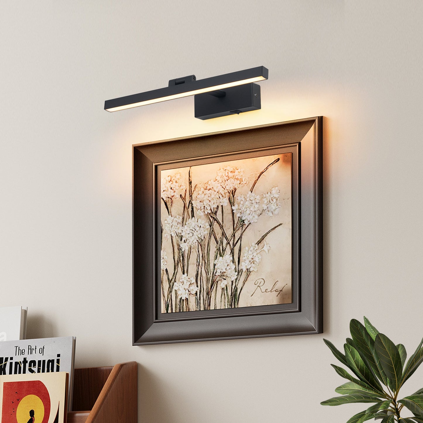 16” LED Vanity Light – Dimmable Black Bathroom Wall Light - 1st Choice Furniture Direct