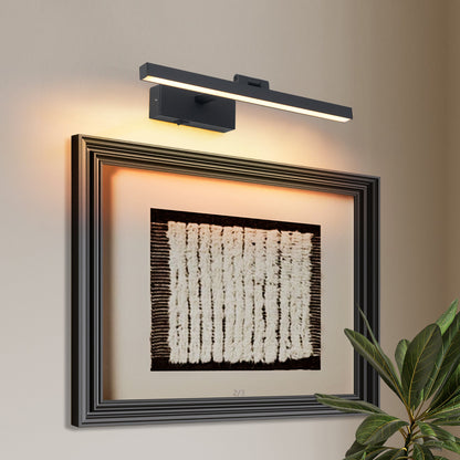 16” LED Vanity Light – Dimmable Black Bathroom Wall Light - 1st Choice Furniture Direct