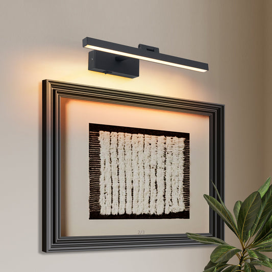 16” LED Vanity Light – Dimmable Black Bathroom Wall Light - 1st Choice Furniture Direct