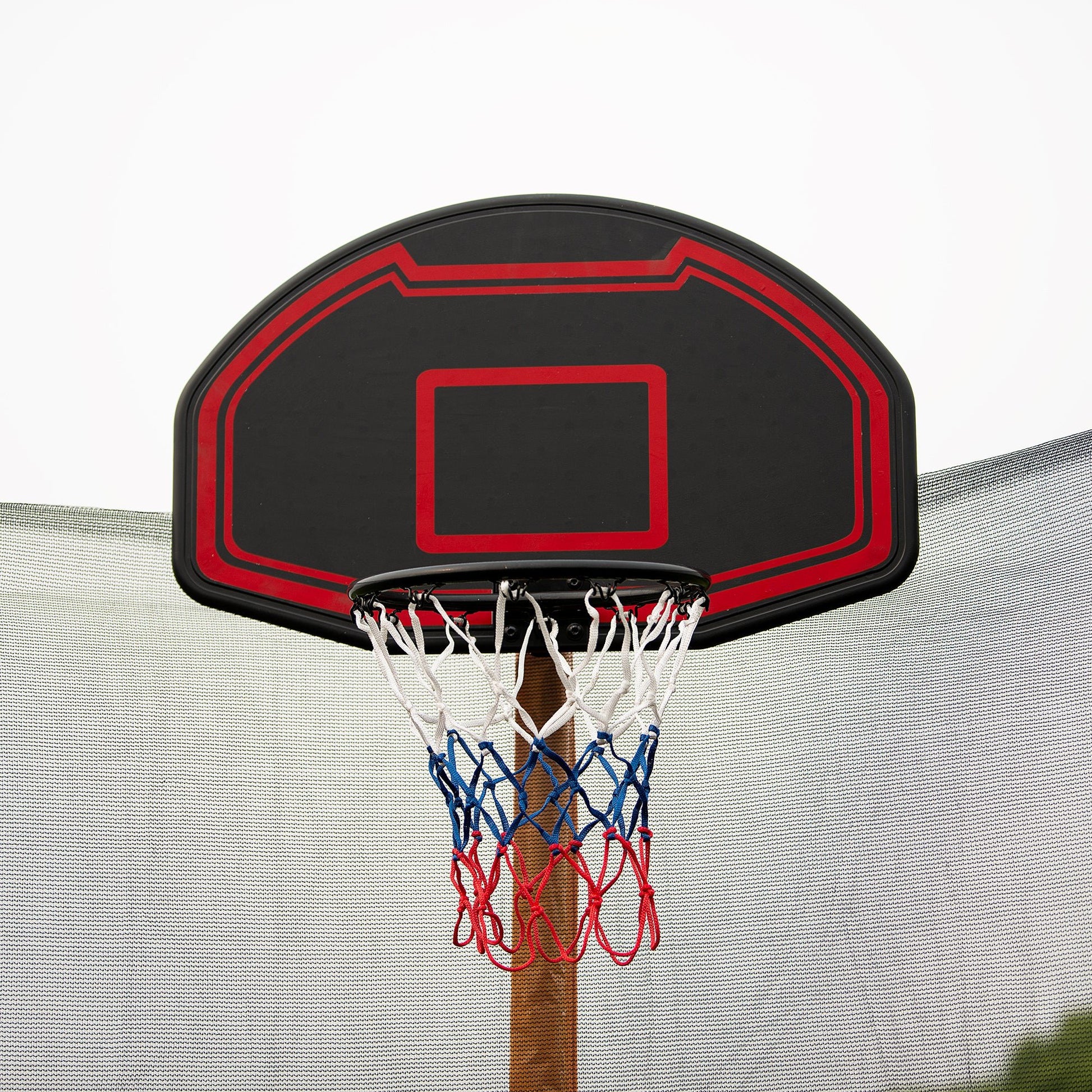 16FT Trampoline with Basketball Hoop pump and Ladder(Inner Safety Enclosure) with soccer goal Green - 1st Choice Furniture Direct