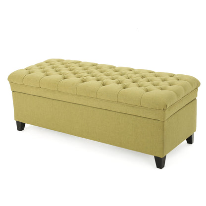 1st Choice Contemporary Storage Bench Ottoman Solution in Green