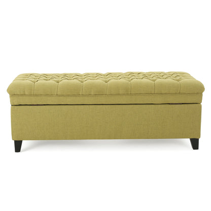 1st Choice Contemporary Storage Bench Ottoman Solution in Green