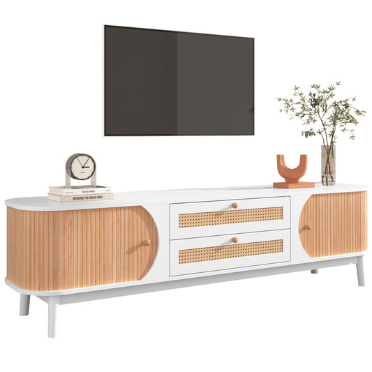 1st Choice Elegant Rattan TV Cabinet - Perfect Blend of Style & Functionality