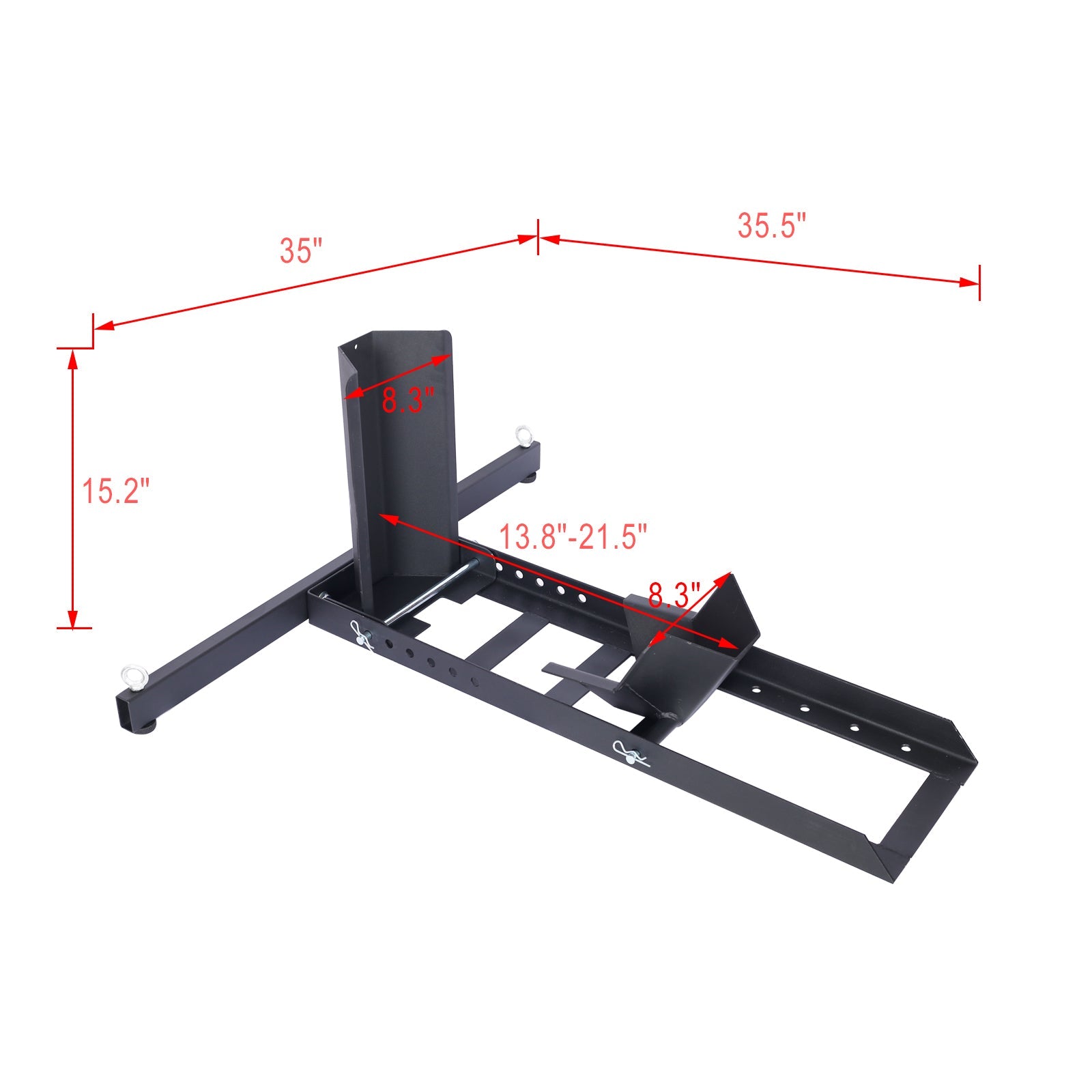 1800 Lb. Capacity Motorcycle Stand/Wheel Chock,adjustable heavy duty - 1st Choice Furniture Direct