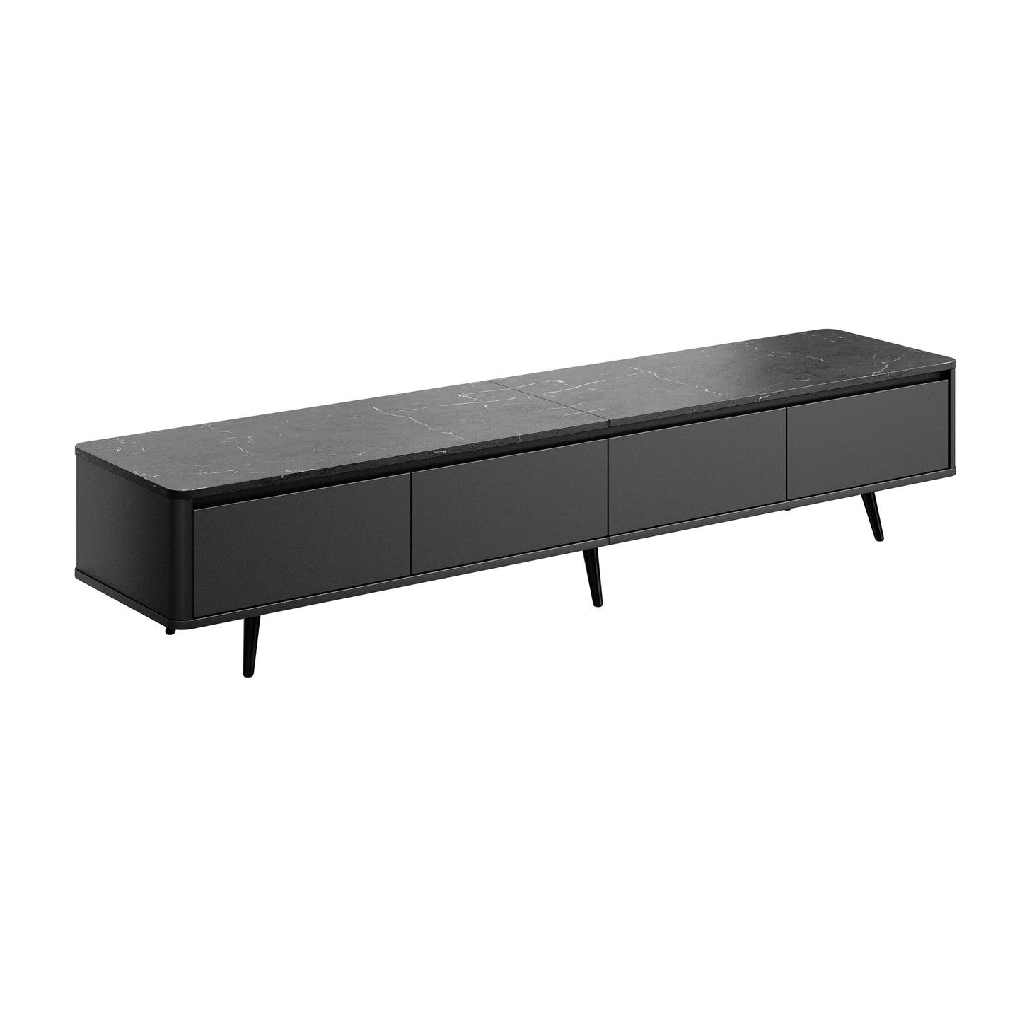 1st Choice Elegant Marble Textured TV Stand - Sleek & Durable