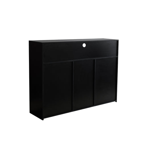 1st Choice Modern Sideboard Storage Cabinet Black High Gloss