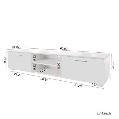 1st Choice White TV Stand for 70 Inch TV Stands Media Console Center