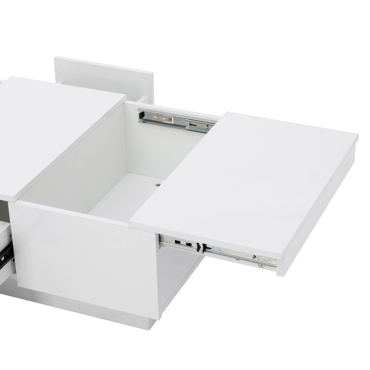 1st Choice Multifunctional White Coffee Table with 2 large Hidden Storage