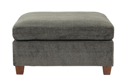 1pc OTTOMAN ONLY Grey Chenille Fabric Cocktail OTTOMAN Cushion Seat Living Room Furniture - 1st Choice Furniture Direct