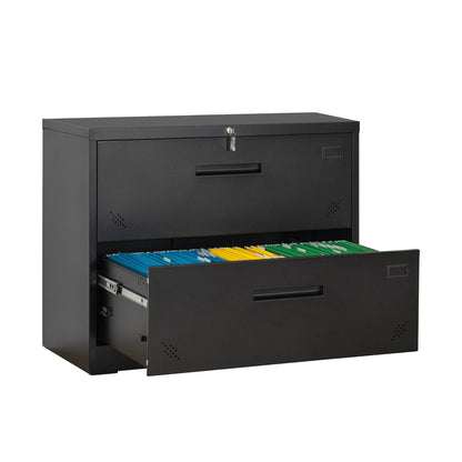 1st Choice Furniture Direct 1st Choice 2-Drawer Lateral Filing Cabinet Locking, Large Deep Drawers