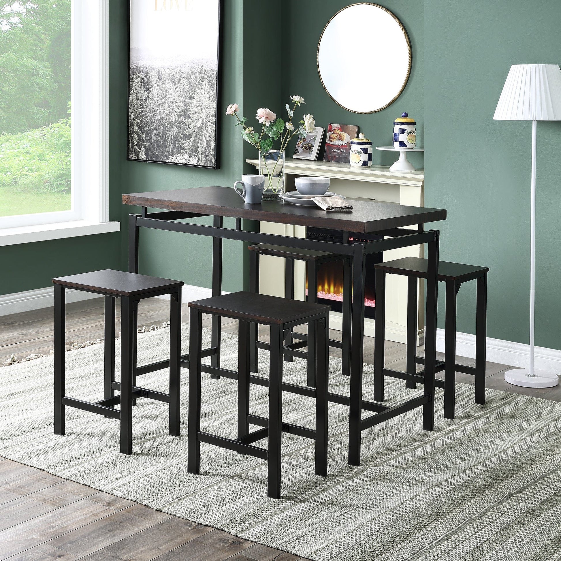 1st Choice Furniture Direct 1st Choice Dining Set - Elevate Your Space with the 5-Piece Pub Table