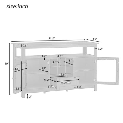 1st Choice Furniture Direct 1st Choice Multifunctional 51.2'' Cabinet Console Table w/ Ample Storage