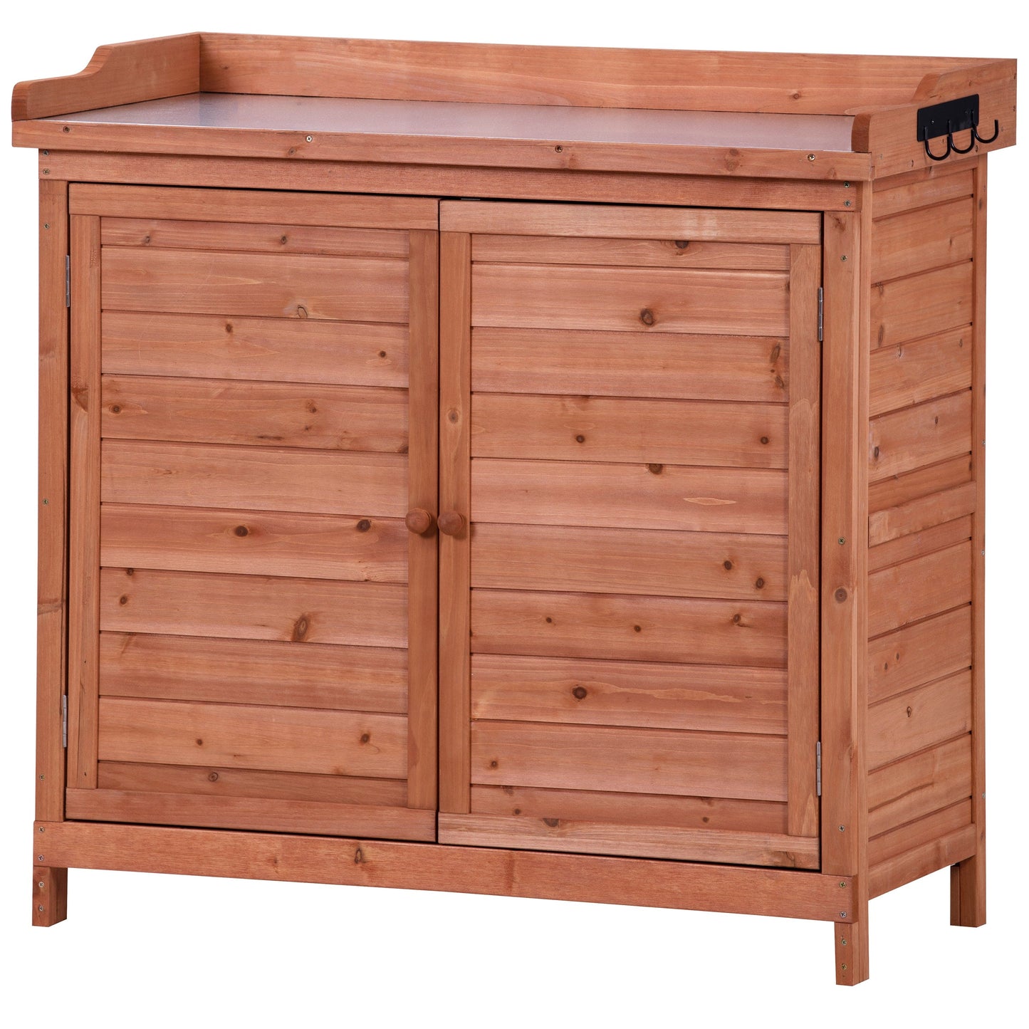 1st Choice Furniture Direct 1st Choice Outdoor Potting Bench - Rustic Wood Table with Storage