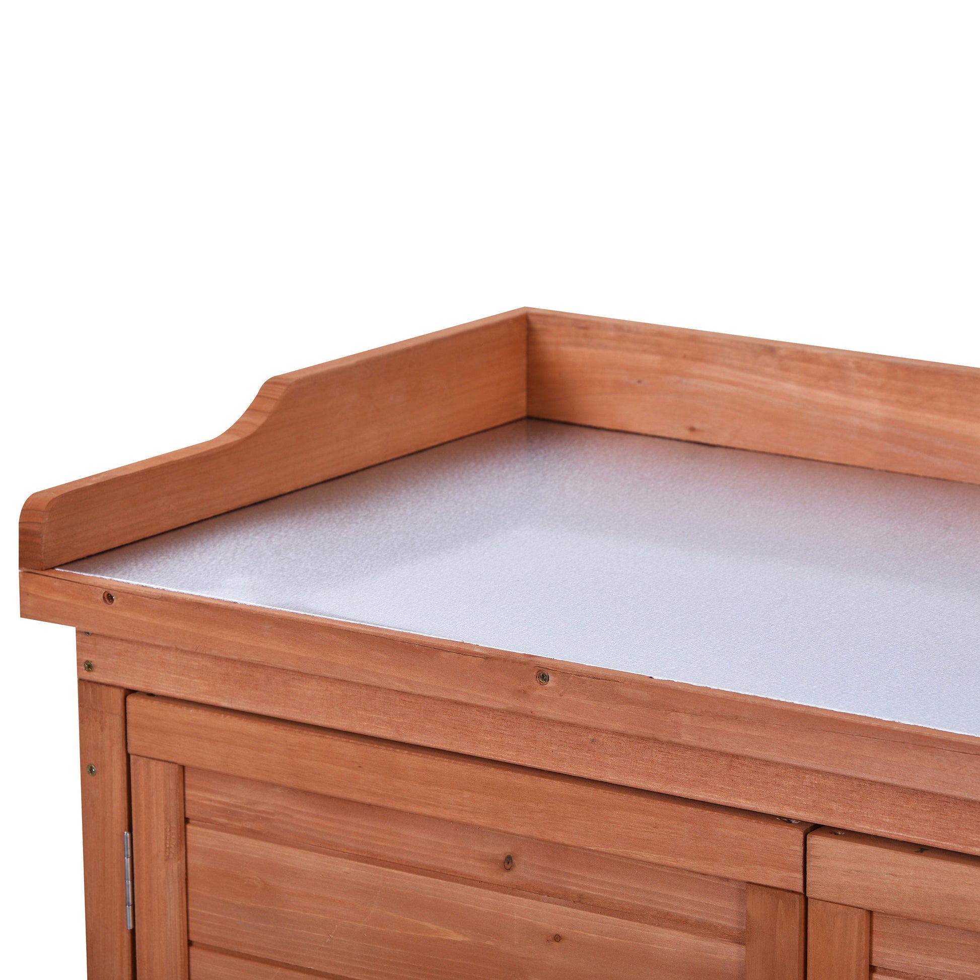 1st Choice Furniture Direct 1st Choice Outdoor Potting Bench - Rustic Wood Table with Storage