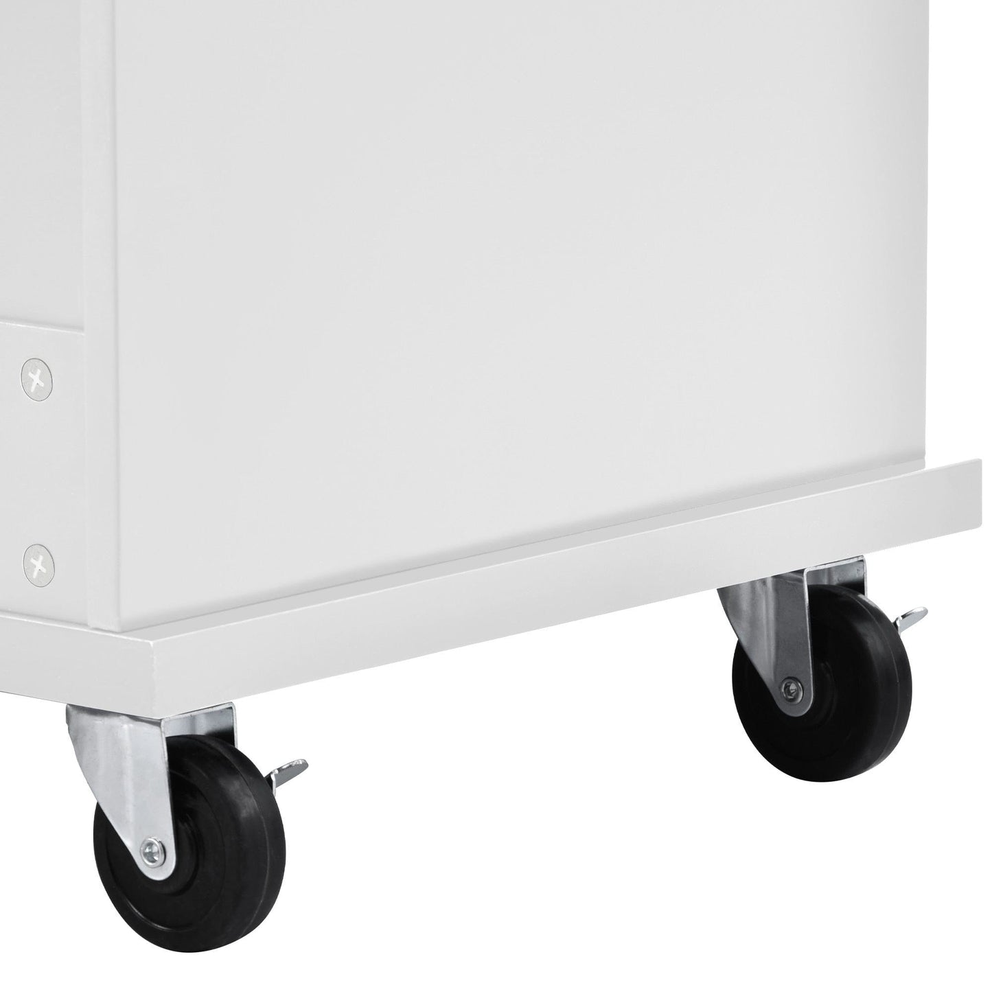 1st Choice Furniture Direct 1st Choice Sturdy Island Cart with Storage Cabinet and Two Locking Wheels