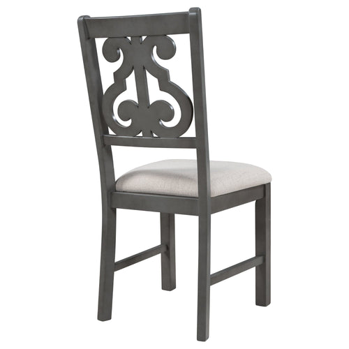1st Choice Furniture Direct 1st Choice TREXM 5-Piece Round Dining Table and Chair Set  in Gray