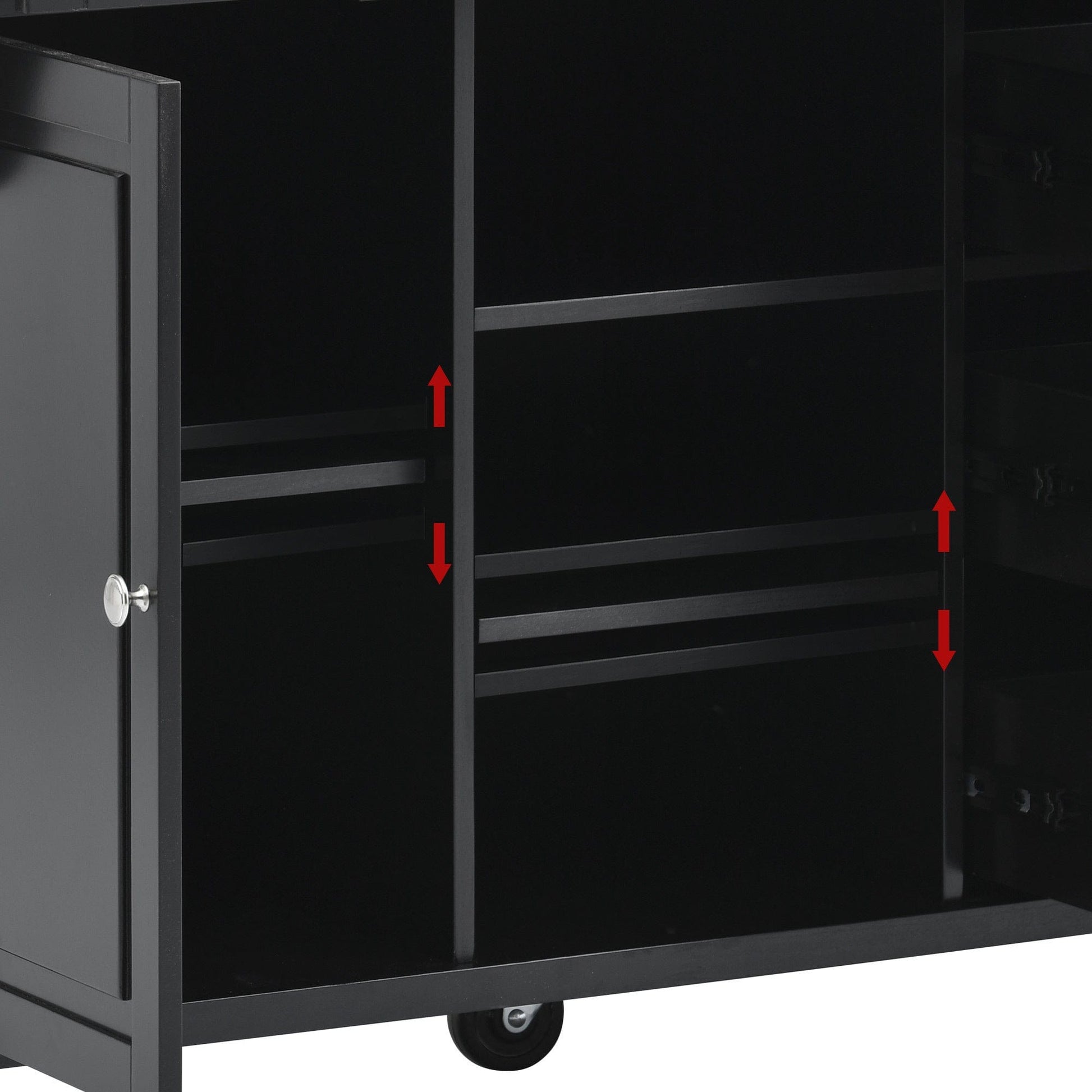 1st Choice Furniture Direct 1st Choice Versatile Rolling Mobile Kitchen Island Cart with Storage