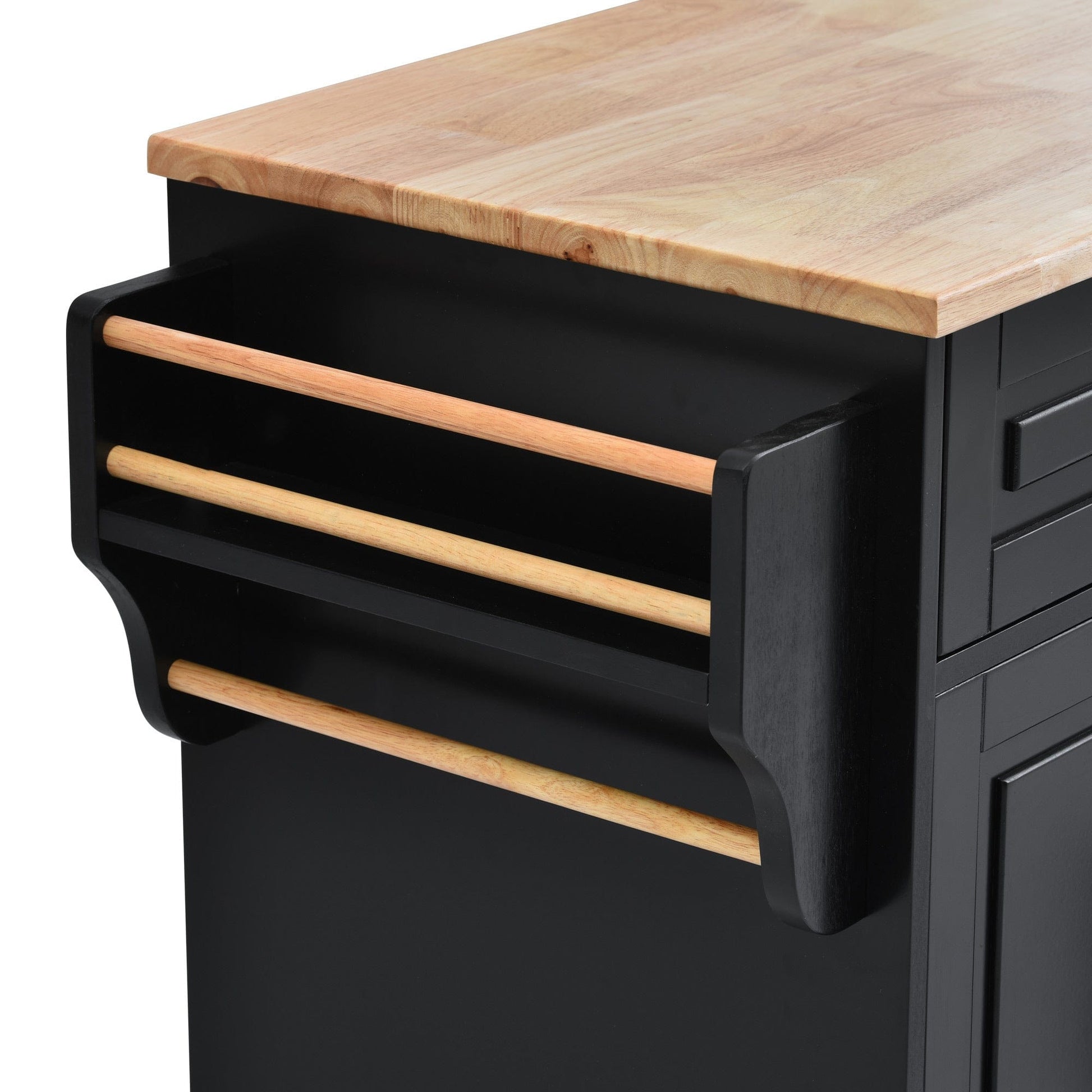 1st Choice Furniture Direct 1st Choice Versatile Rolling Mobile Kitchen Island Cart with Storage