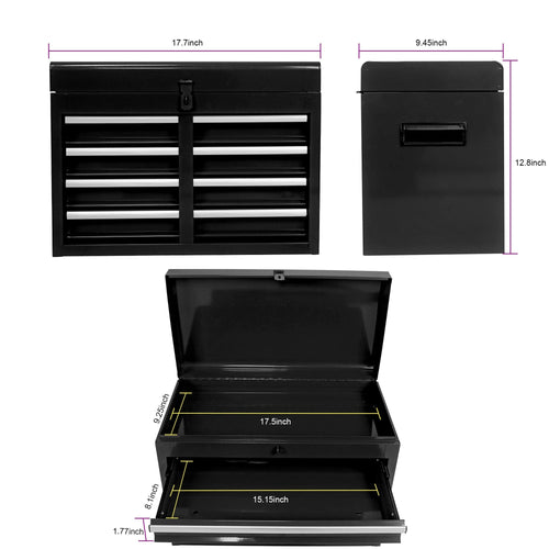 1st Choice Furniture Direct 5 Drawer chest 1st Choice Black 5-Drawer Tool Chest with Detachable Cabinet