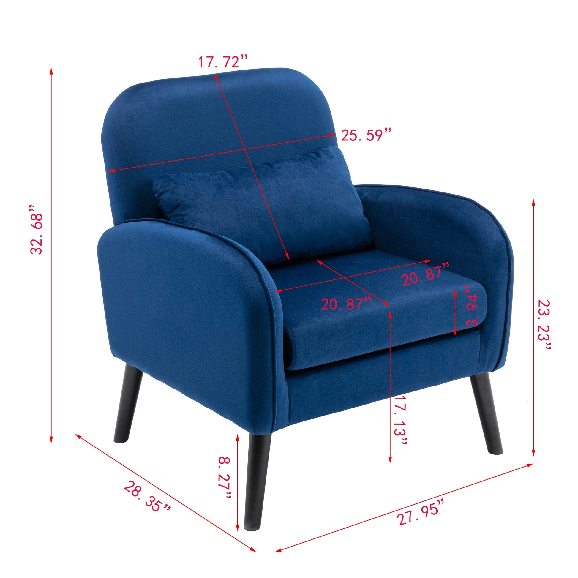 1st Choice Furniture Direct Accent Chair 1st Choice Contemporary Fabric Accent Chair with Cushion