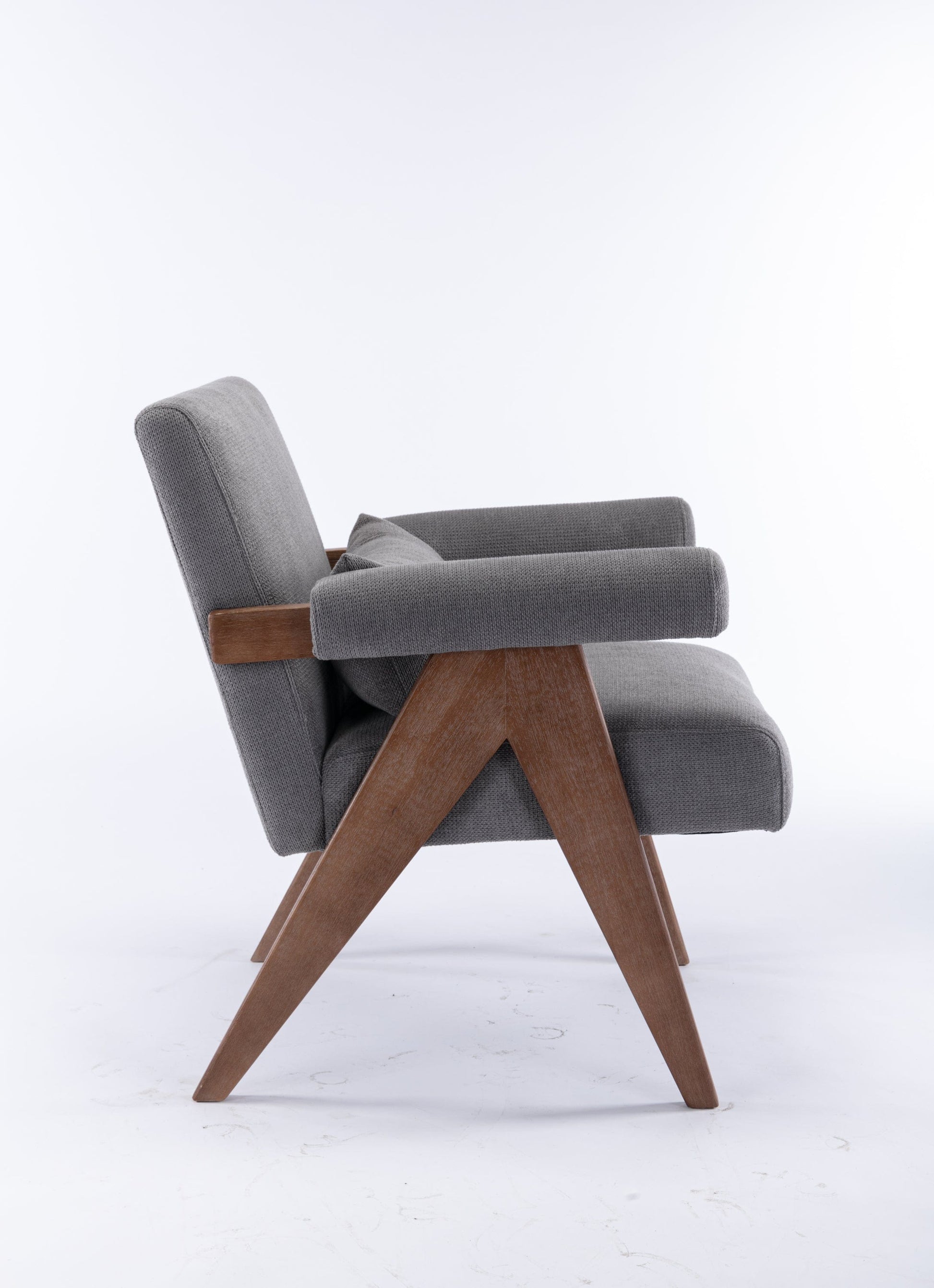 1st Choice Furniture Direct Accent Chair 1st Choice Contemporary Grey Accent Fabric Chair with Cushion