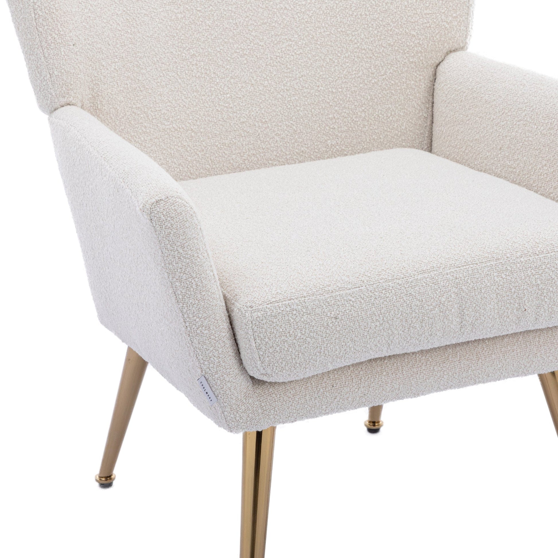 1st Choice Furniture Direct Accent Chair 1st Choice Fish Tail Accent Chair with Golden Legs