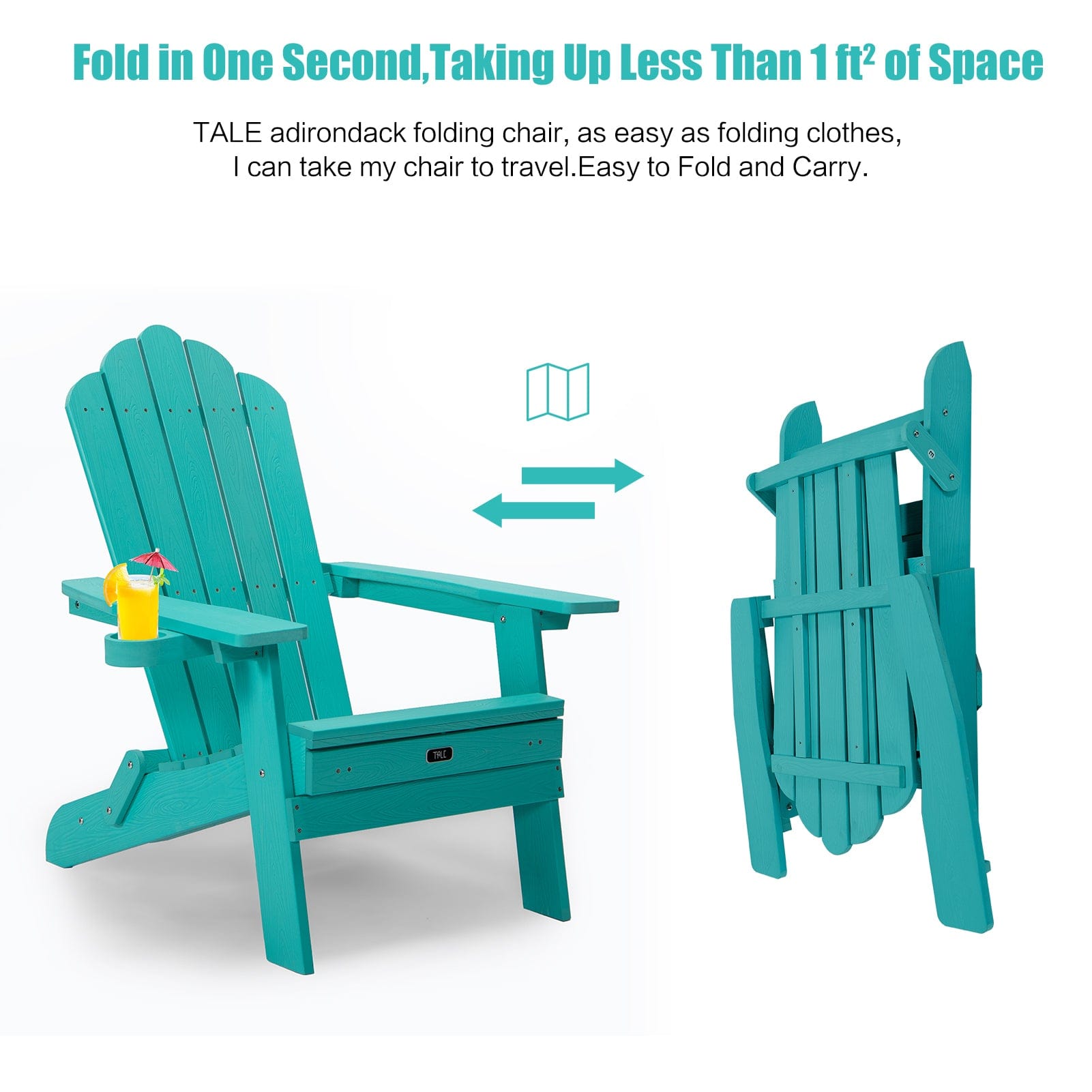 1st Choice Furniture Direct Adirondack Chair 1st Choice Folding Adirondack Chair with Pull-out Ottoman in Green Finish