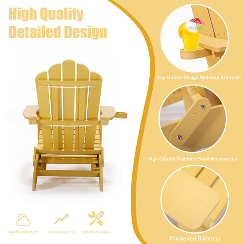 1st Choice Furniture Direct Adirondack Chair 1st Choice Oversized Folding Adirondack Chair with Pullout Ottoman