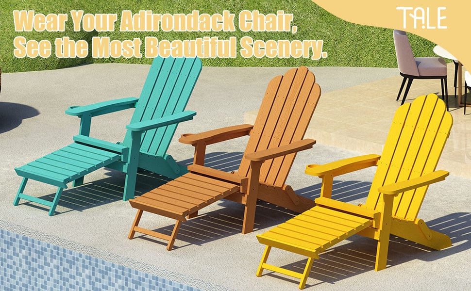 1st Choice Furniture Direct Adirondack Chair 1st Choice Oversized Folding Adirondack Chair with Pullout Ottoman