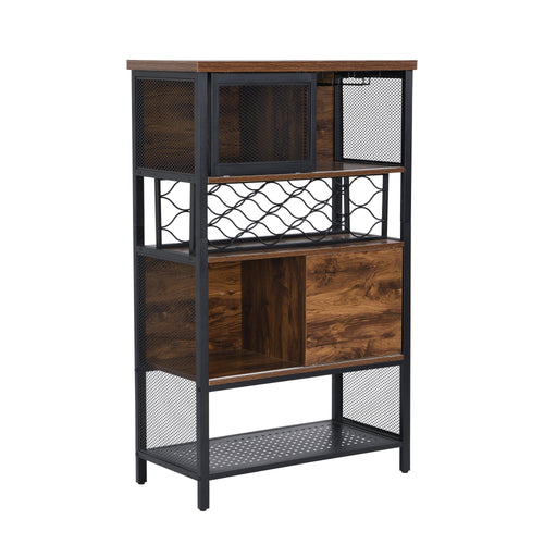 1st Choice Furniture Direct Bar Cabinet 1st Choice Industrial Bar Cabinet with Wine Rack and Stemware Storage