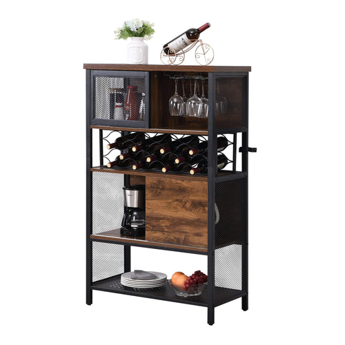 1st Choice Furniture Direct Bar Cabinet 1st Choice Industrial Bar Cabinet with Wine Rack and Stemware Storage