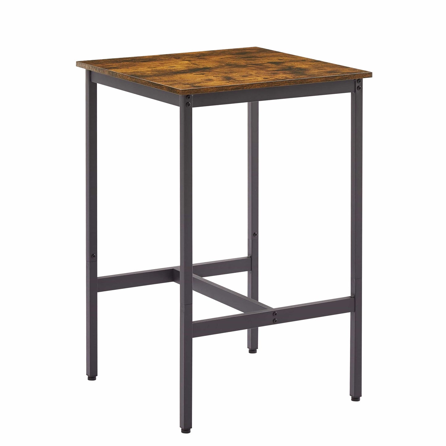 1st Choice Furniture Direct Bar Set 1st Choice Rustic Brown Bar Table Set with 2 Stools and Soft Backrest