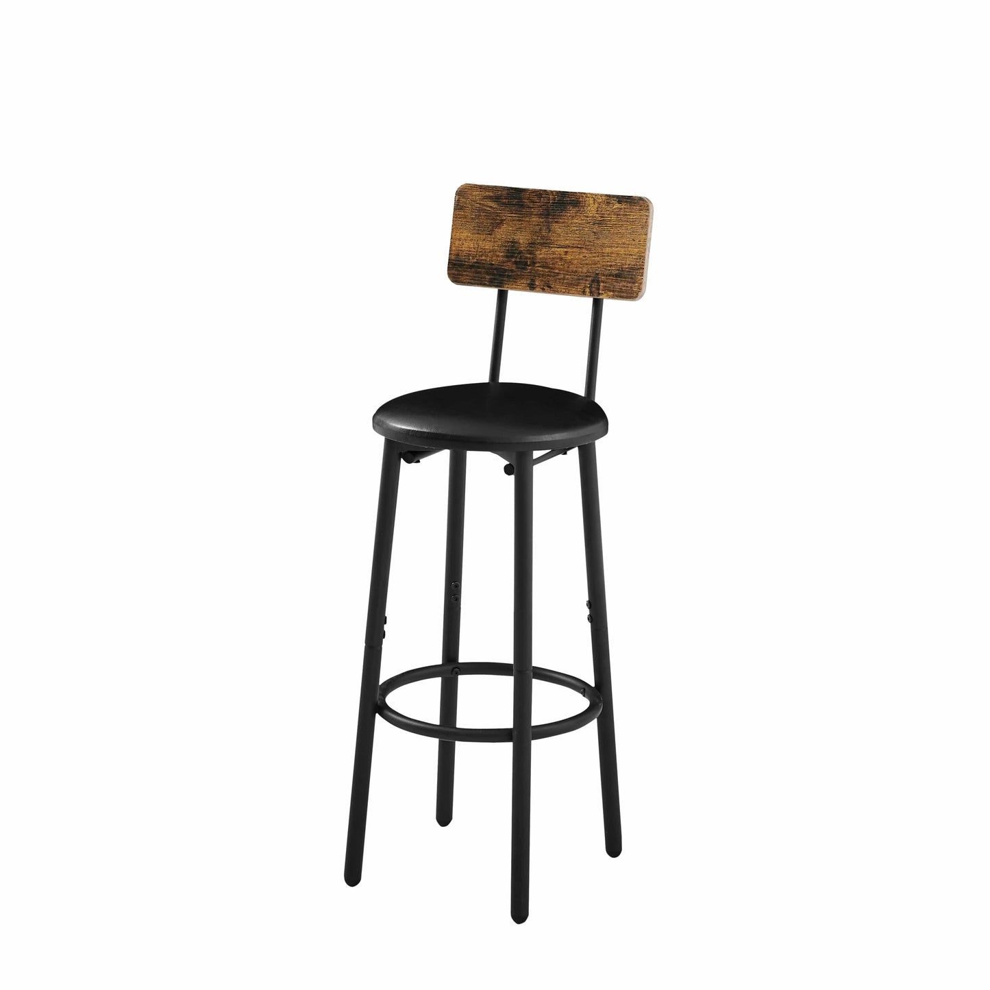 1st Choice Furniture Direct Bar Set 1st Choice Rustic Brown Bar Table Set with 2 Stools and Soft Backrest