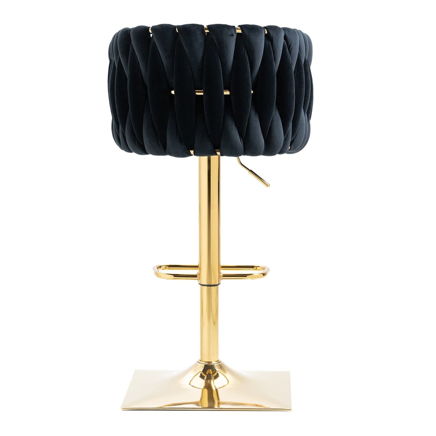 1st Choice Furniture Direct Bar Stool 1st Choice Vintage Bar Stools with Back and Footrest in Black Finish