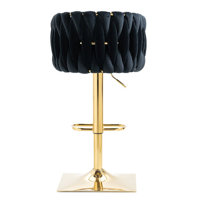 1st Choice Furniture Direct Bar Stool 1st Choice Vintage Bar Stools with Back and Footrest in Black Finish