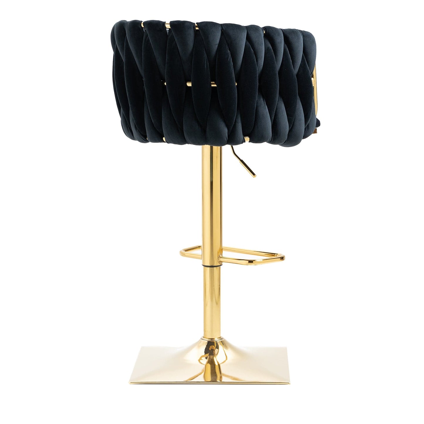 1st Choice Furniture Direct Bar Stool 1st Choice Vintage Bar Stools with Back and Footrest in Black Finish