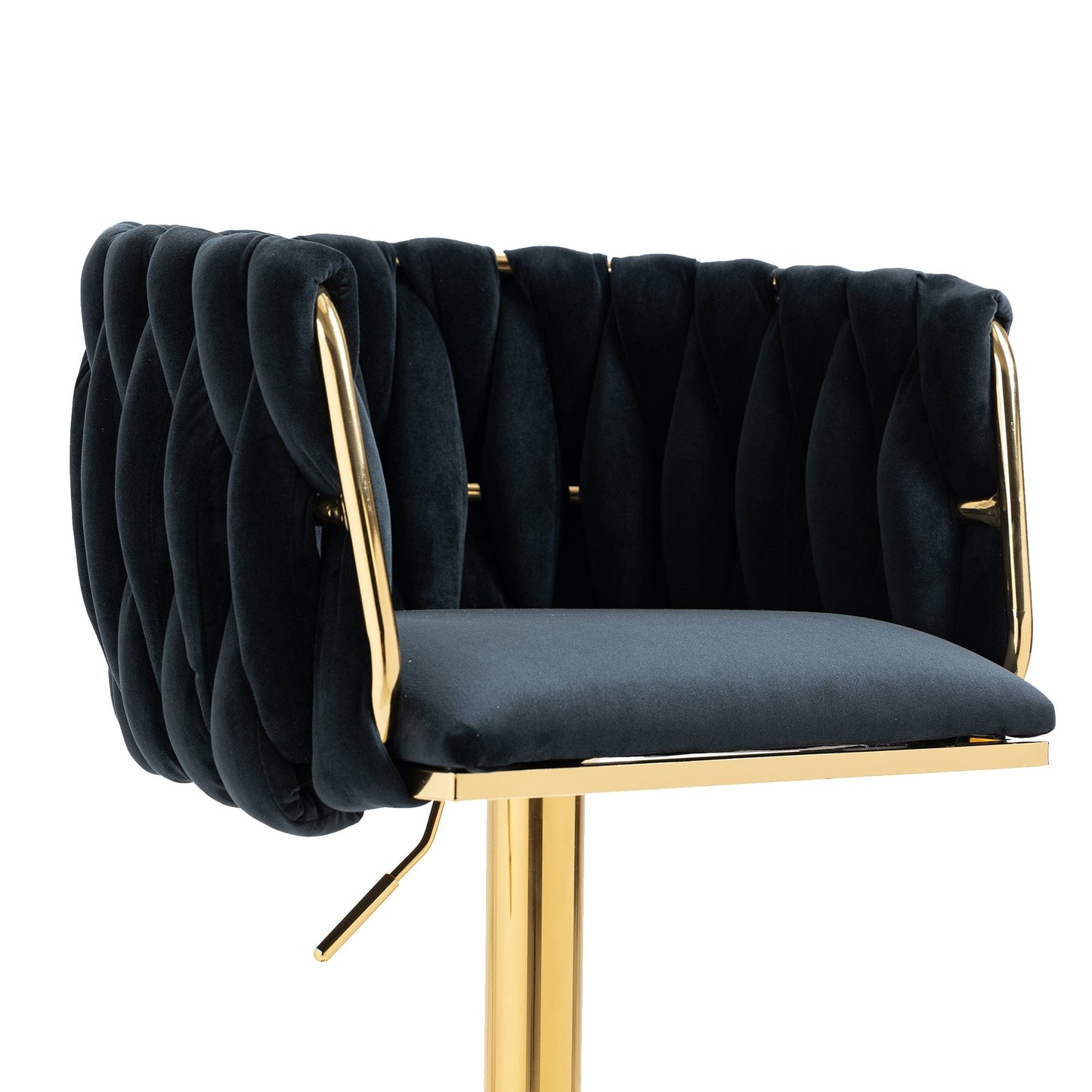 1st Choice Furniture Direct Bar Stool 1st Choice Vintage Bar Stools with Back and Footrest in Black Finish