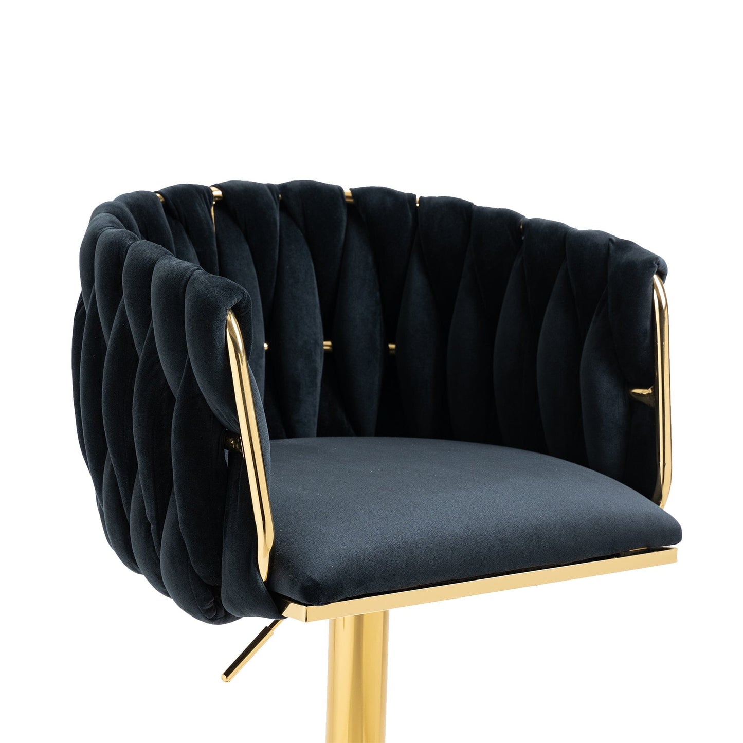 1st Choice Furniture Direct Bar Stool 1st Choice Vintage Bar Stools with Back and Footrest in Black Finish