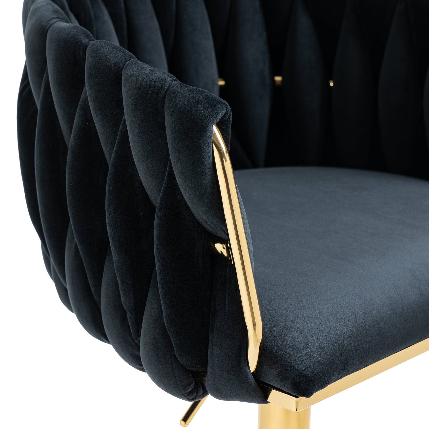1st Choice Furniture Direct Bar Stool 1st Choice Vintage Bar Stools with Back and Footrest in Black Finish