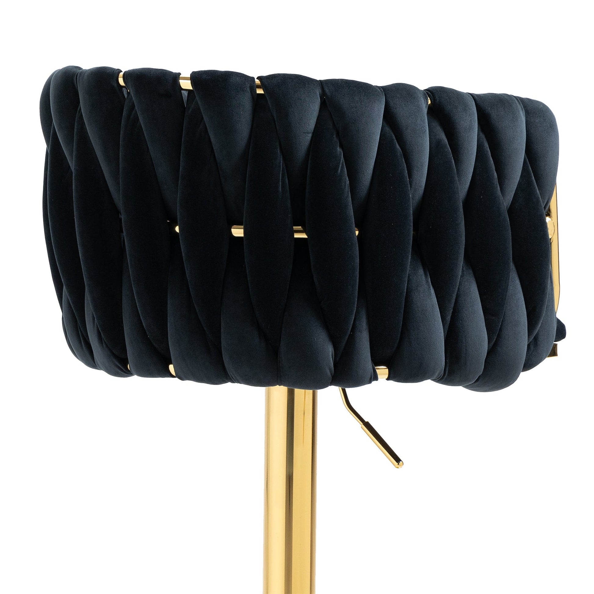 1st Choice Furniture Direct Bar Stool 1st Choice Vintage Bar Stools with Back and Footrest in Black Finish