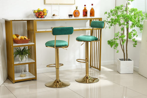 1st Choice Furniture Direct Bar Stool (Set of 2) 1st Choice Modern Counter Height Bar Stools with Back and Footrest