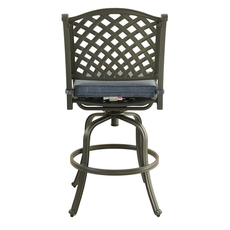 1st Choice Furniture Direct Bar Stool (Set of 2) 1st Choice Modern Outdoor Patio Bar Stool in Navy Blue- Set of 2