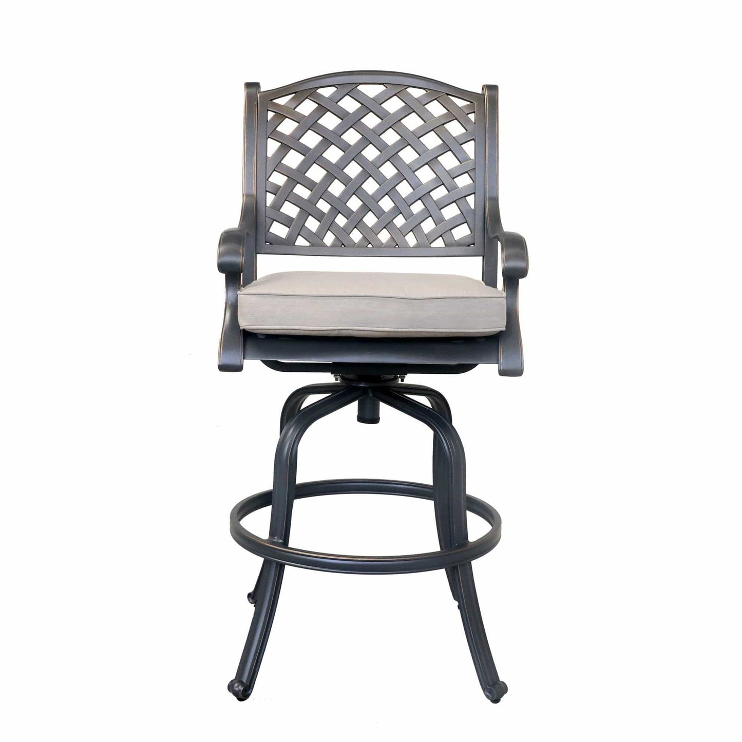 1st Choice Furniture Direct Bar Stool (Set of 2) 1st Choice Modern Outdoor Patio Bar Stool in Sand Dollar- Set of 2