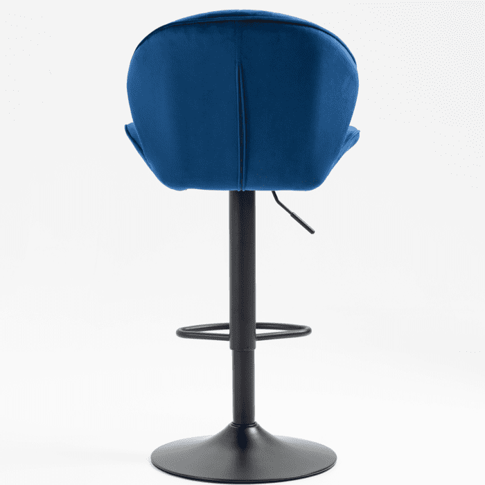 1st Choice Furniture Direct Bar Stools 1st Choice 2 Piece Adjustable Barstools with Back and Footrest in Blue