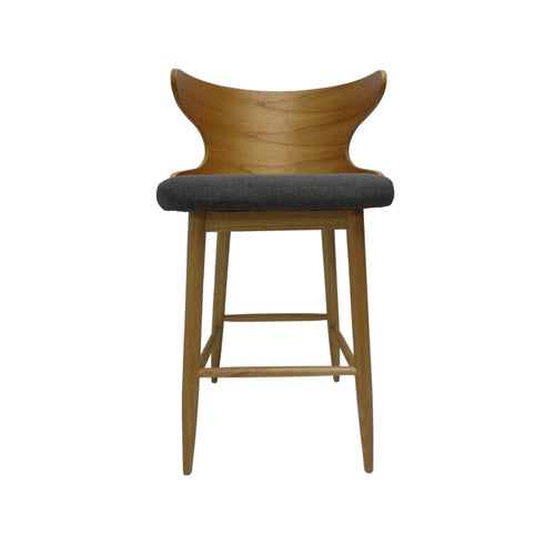 1st Choice Furniture Direct Barstool Set 1st Choice Mid Century Modern Charcoal Fabric Barstools- Set of 2